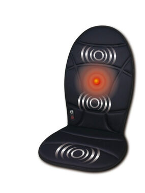 HealthTouch Unisex Massage Seat Topper One Size Black Silver